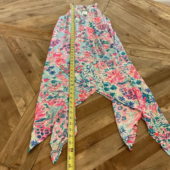 Lilly Pulitzer Monica Beach Dress Serene‎ Blue Gypsea Floral Size S NWT $158 - Picture 9 of 11